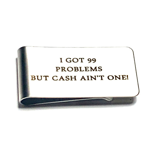 CUSTOM ENGRAVED STAINLESS STEEL MONEY CLIP