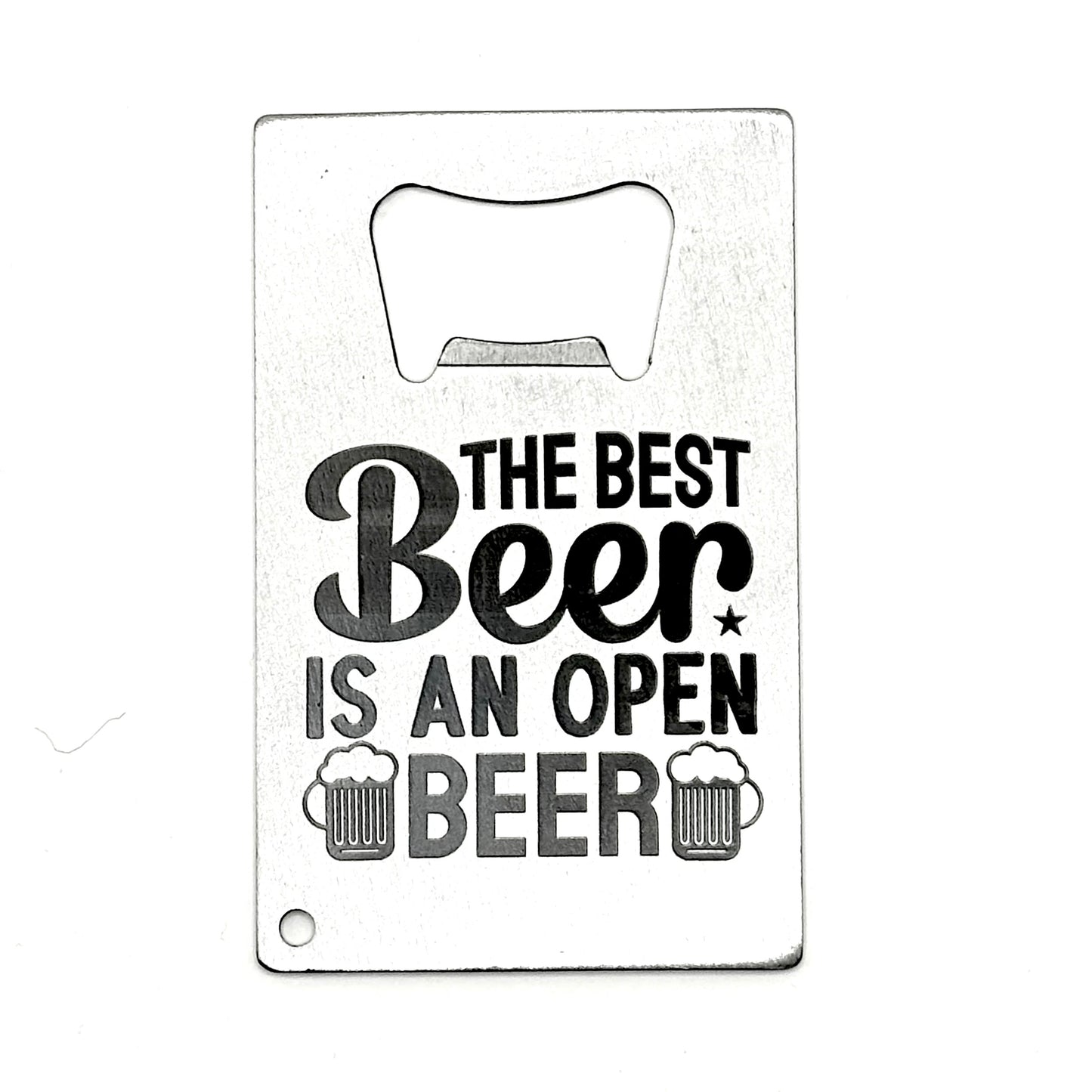 SLIM STAINLESS STEEL CREDIT CARD BOTTLE OPENER