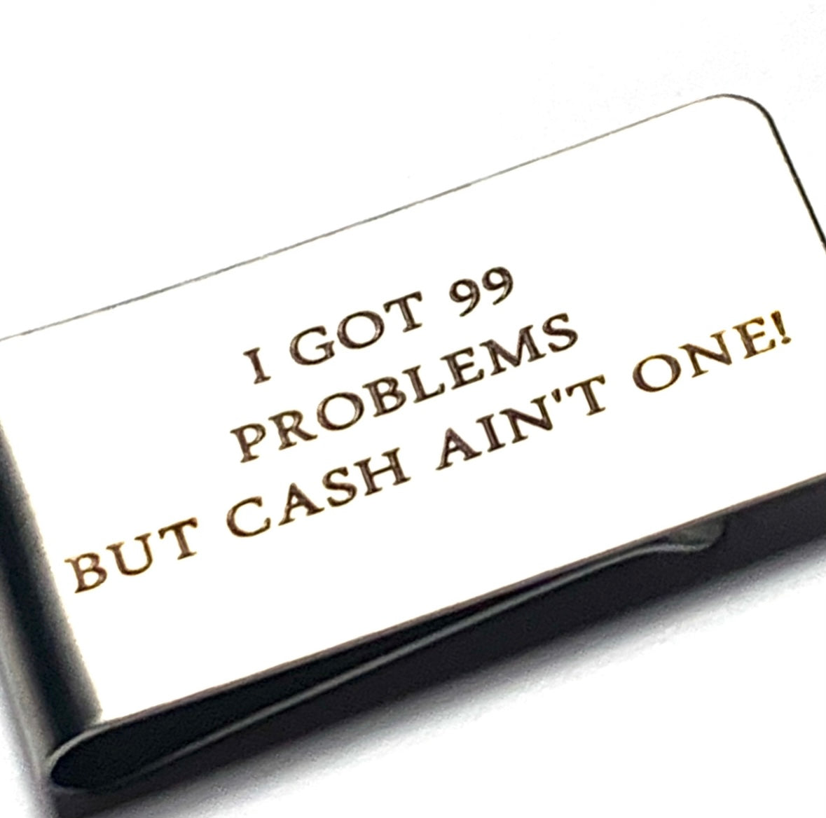 CUSTOM ENGRAVED STAINLESS STEEL MONEY CLIP