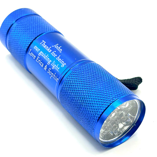 CUSTOM LASER ENGRAVED LED FLASHLIGHT - YOU'RE OUR GUIDING LIGHT