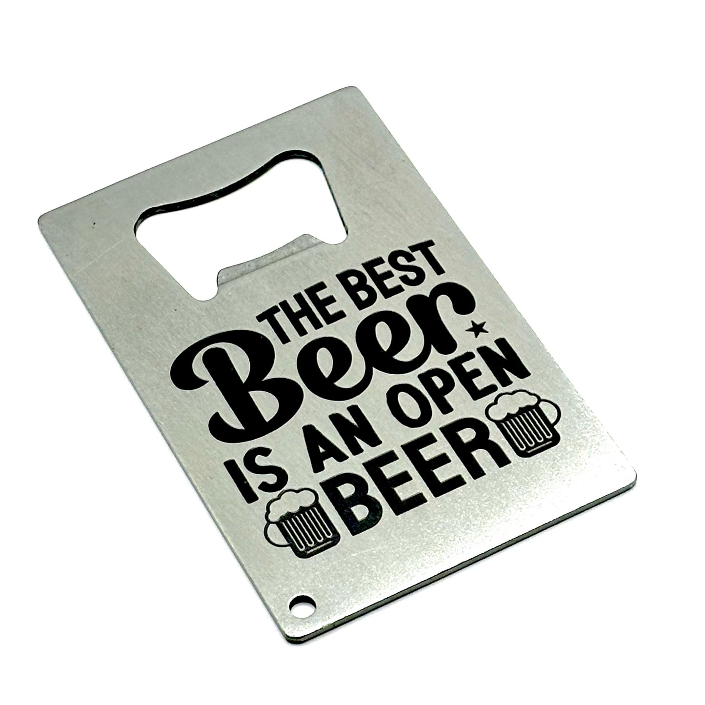 SLIM STAINLESS STEEL CREDIT CARD BOTTLE OPENER