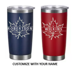 CUSTOM LASER ENGRAVED 20oz TUMBLER - CANADA MONOGRAM