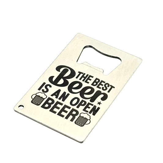 SLIM STAINLESS STEEL CREDIT CARD BOTTLE OPENER