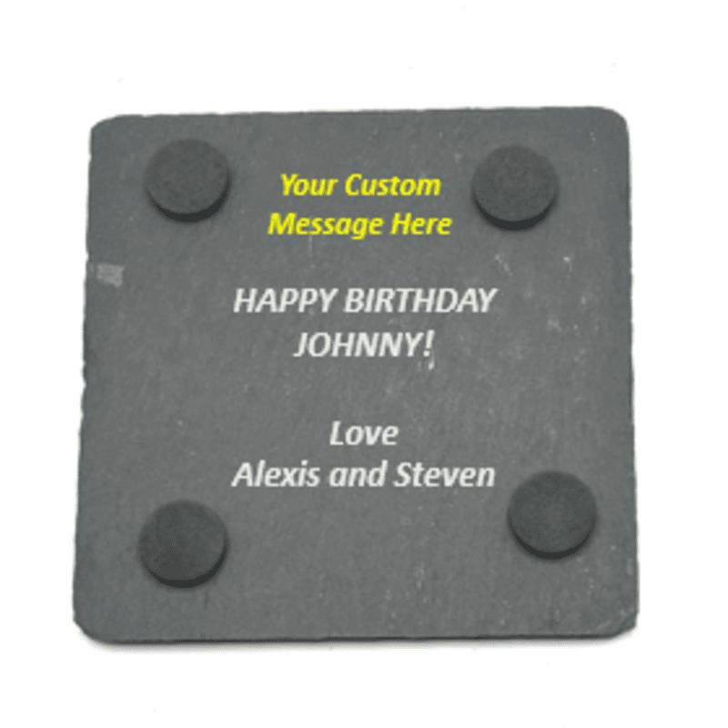 LASER ENGRAVED CUSTOM GOLF DAD COASTERS