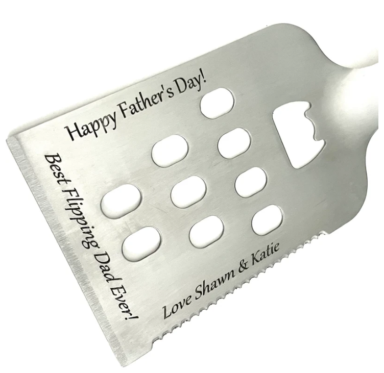 Custom Laser Engraved BBQ Flipper