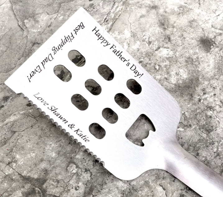 Custom Laser Engraved BBQ Flipper
