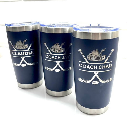 CUSTOM LASER ENGRAVED 20oz COACH CUPS