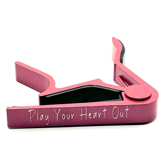 CUSTOM ENGRAVED GUITAR CAPO - FUSCHIA