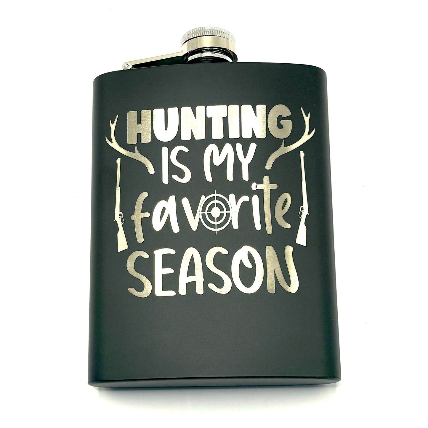 STAINLESS STEEL HIP FLASK - HUNTING SEASON