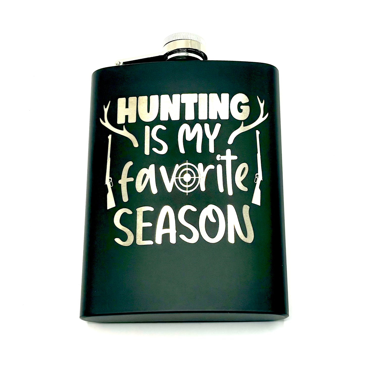 STAINLESS STEEL HIP FLASK - HUNTING SEASON
