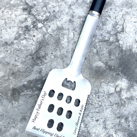 Custom Laser Engraved BBQ Flipper